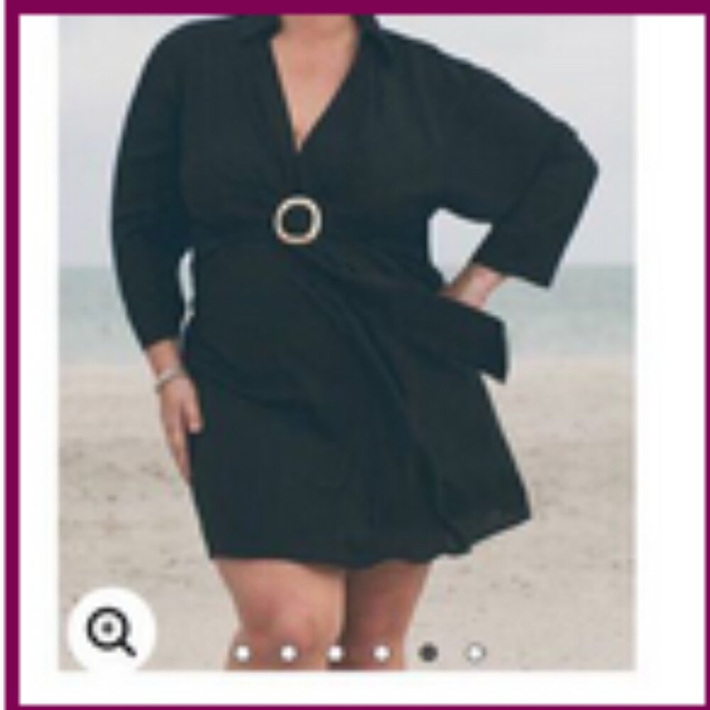 Eloquii Tie Front Dolman Cover Up Tunic